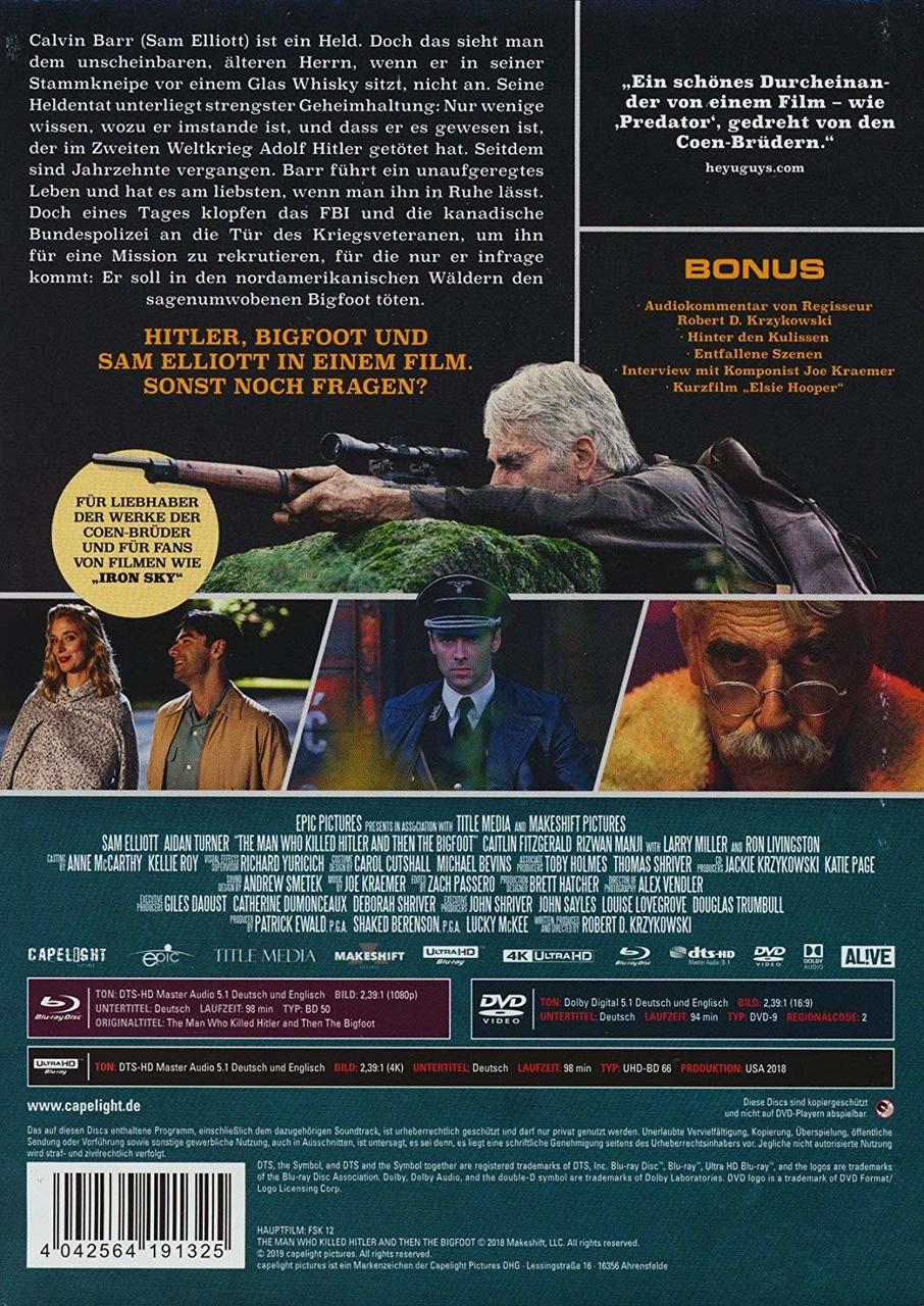 Filmcover: Mann mit Gewehr, zielt. Im Hintergrund ein Mann mit grauem Bart.