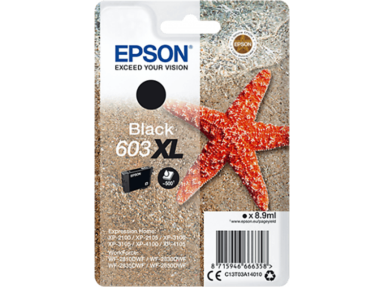 Epson Inktpatroon 603xl Zwart (c13t03a14020)