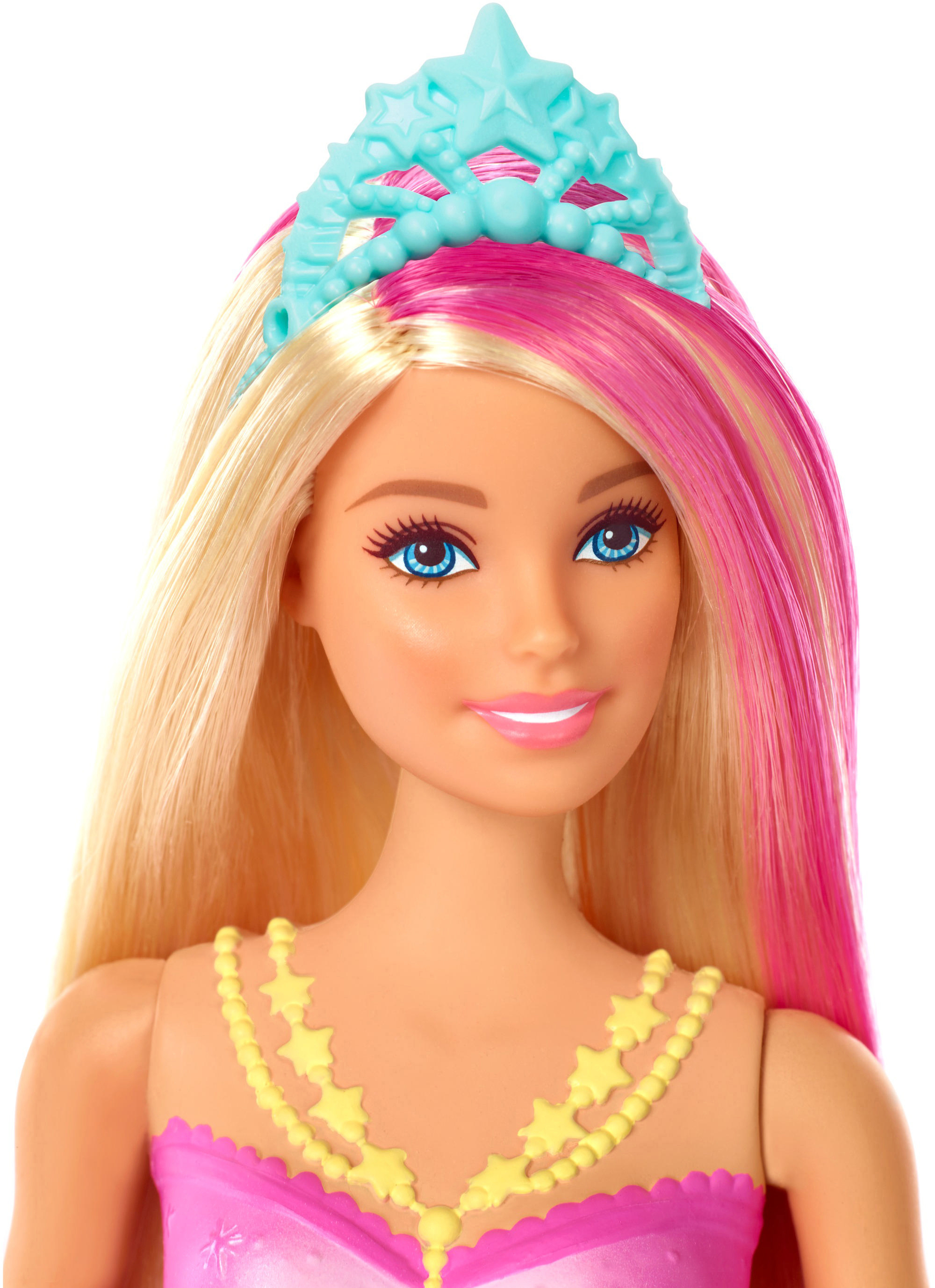 BARBIE Dreamtopia Glitzerlicht Meerjungfrau Puppe mit Licht Mehrfarbig