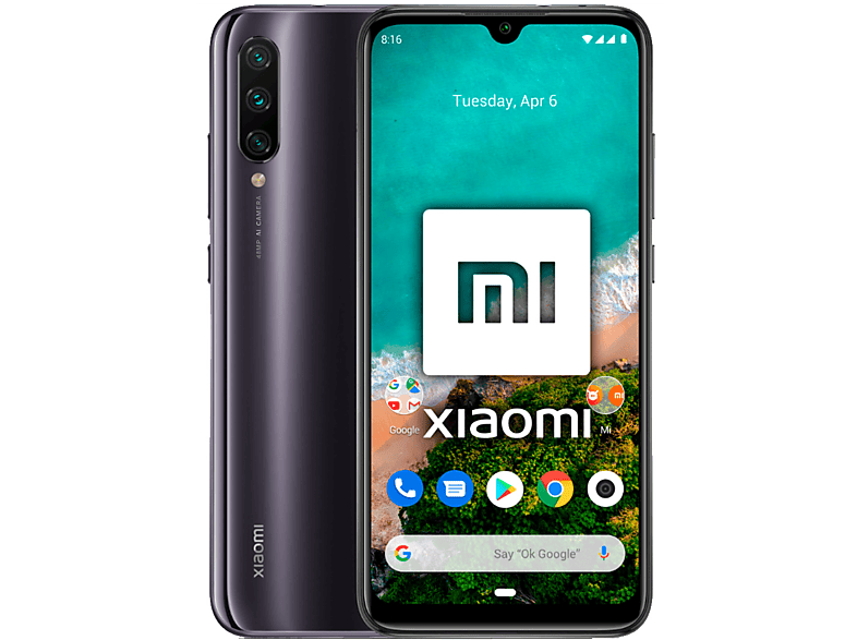 Móvil Xiaomi Mi A3 Gris 128 Gb 4 Gb Ram 609 Hd Snapdragon 665 4030 Mah Android 9645