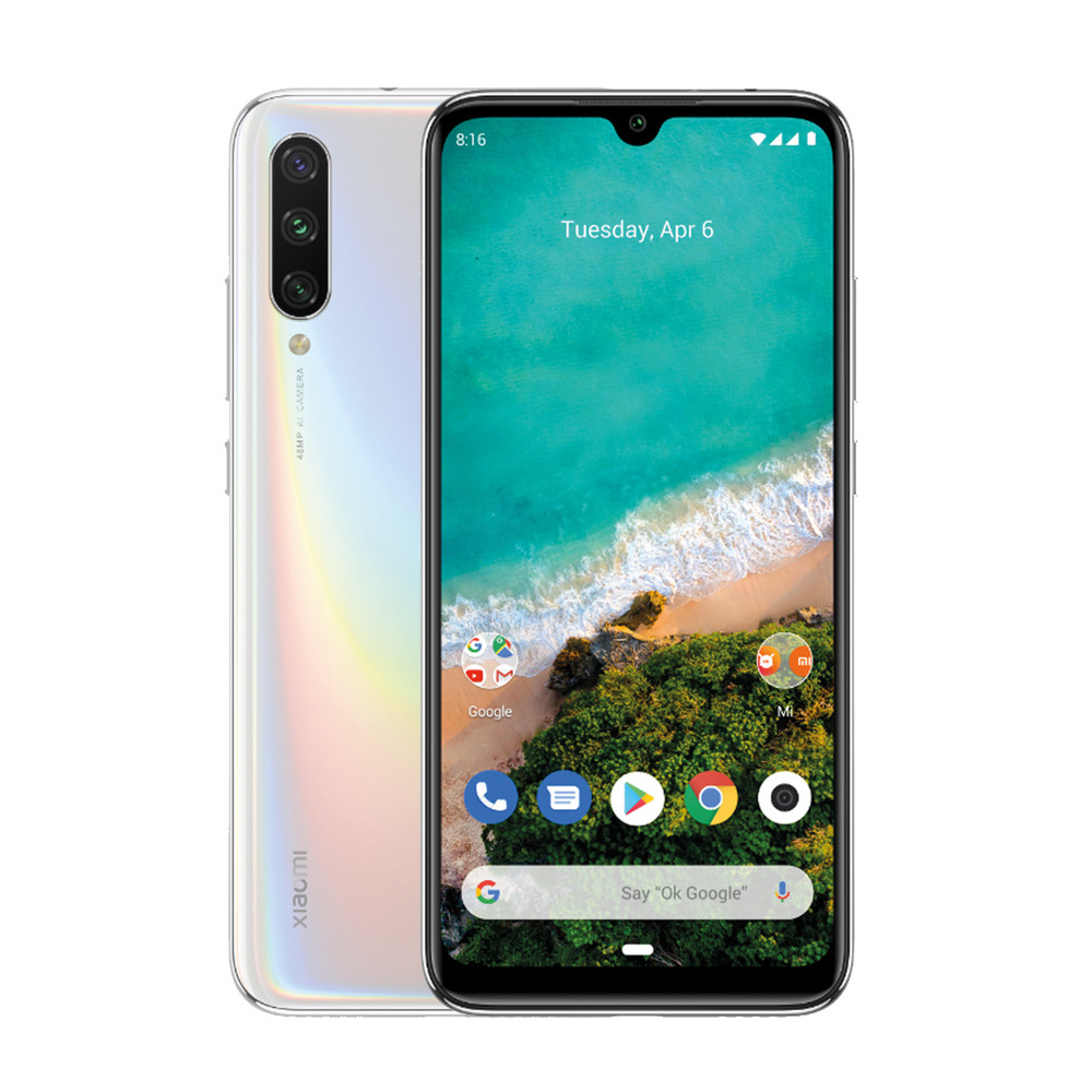 Móvil - Xiaomi Mi A3, Blanco, 128 GB, 4 GB RAM, 6.09" HD+, Snapdragon 665, 4030 mAh, Android