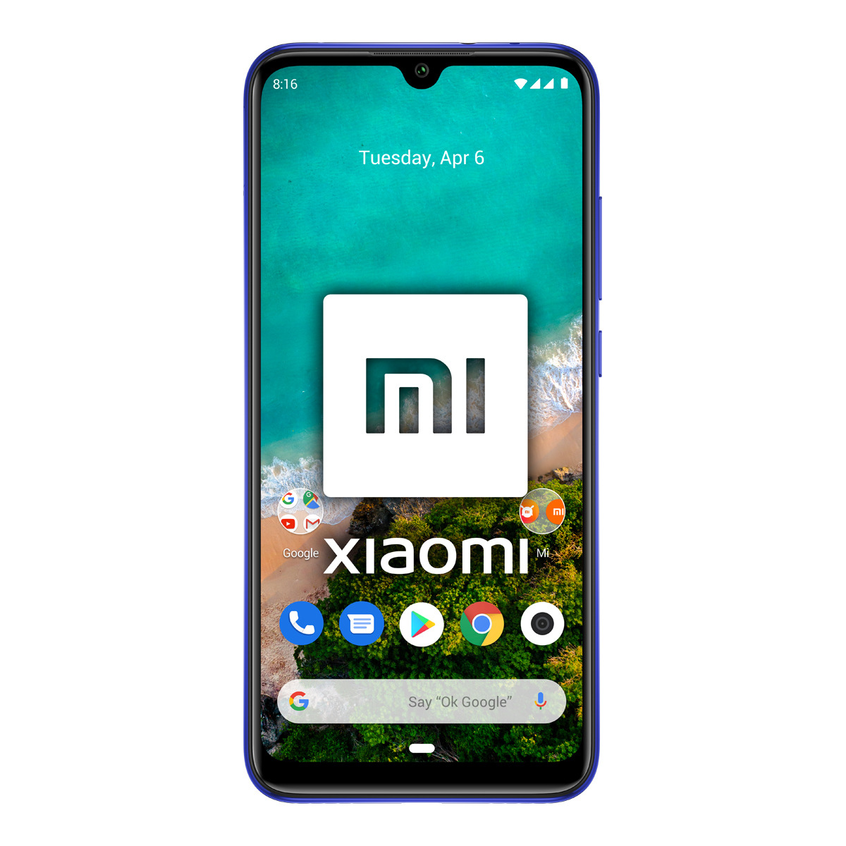 Móvil - Xiaomi Mi A3, Azul, 128 GB, 4 GB RAM, 6.09" HD+, Snapdragon 665, 4030 mAh, Android