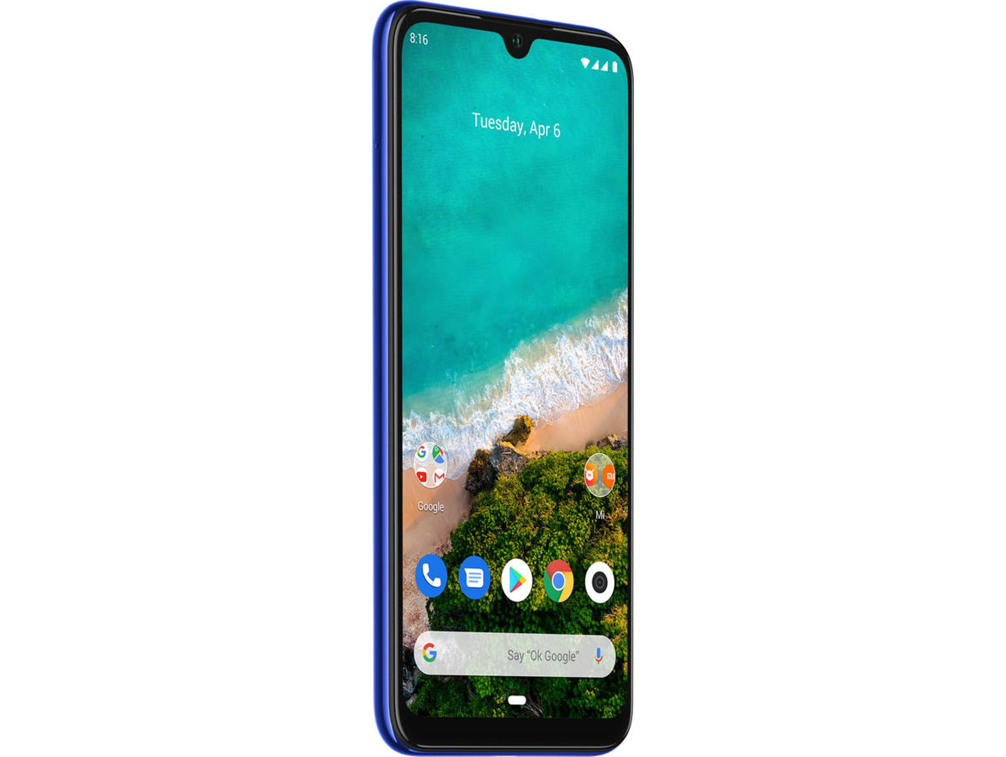 Móvil - Xiaomi Mi A3, Azul, 128 GB, 4 GB RAM, 6.09" HD+, Snapdragon 665, 4030 mAh, Android
