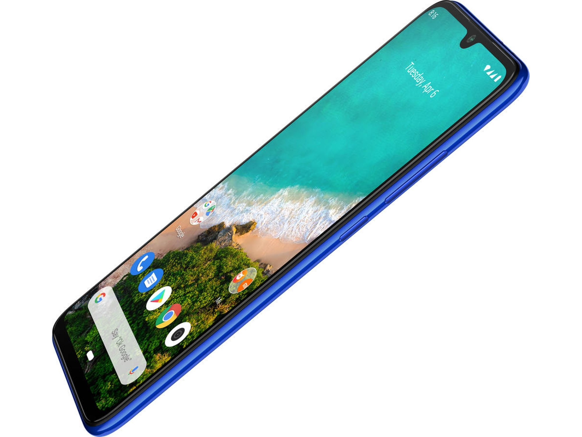 Móvil - Xiaomi Mi A3, Azul, 128 GB, 4 GB RAM, 6.09" HD+, Snapdragon 665, 4030 mAh, Android