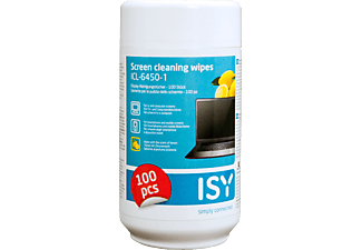 ISY Lingettes de nettoyage pour écran 100 pièces (ICL-6450-1)