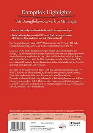 Highlights: Meinin DVD Dampflokomotivwerk Das Dampflok