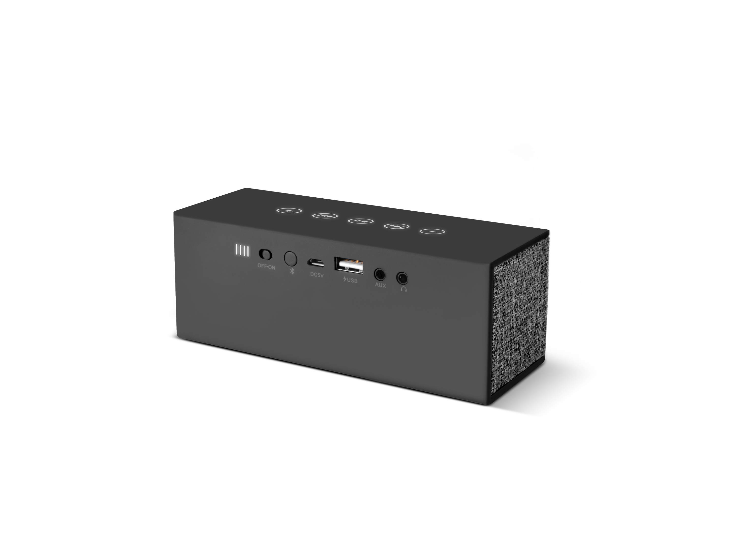 FRESH´N REBEL Rockbox Brick Fabriq Edition Bluetooth Lautsprecher (1RB3000CC), concrete