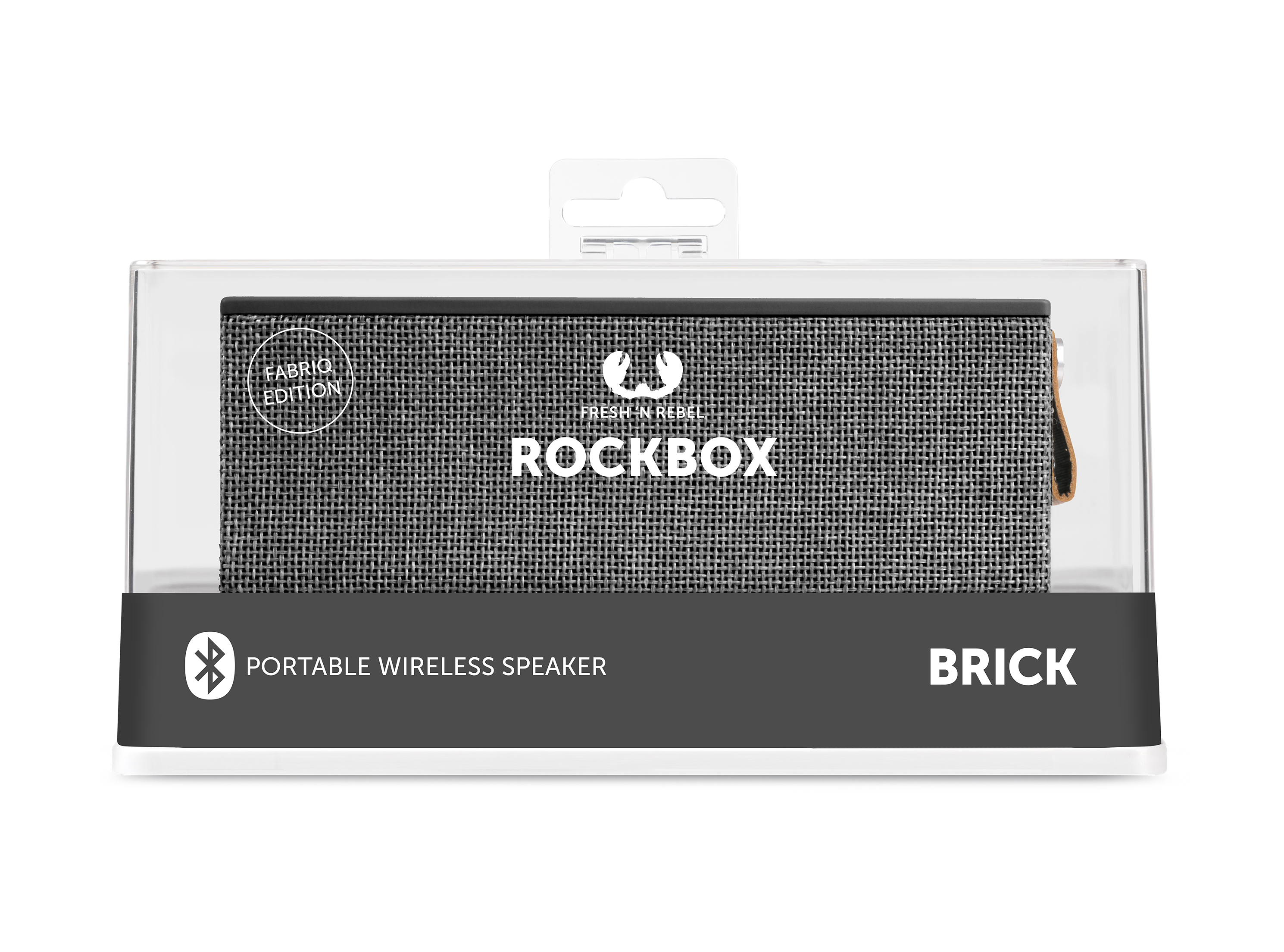 FRESH´N REBEL Rockbox Brick Fabriq Edition Bluetooth Lautsprecher (1RB3000CC), concrete
