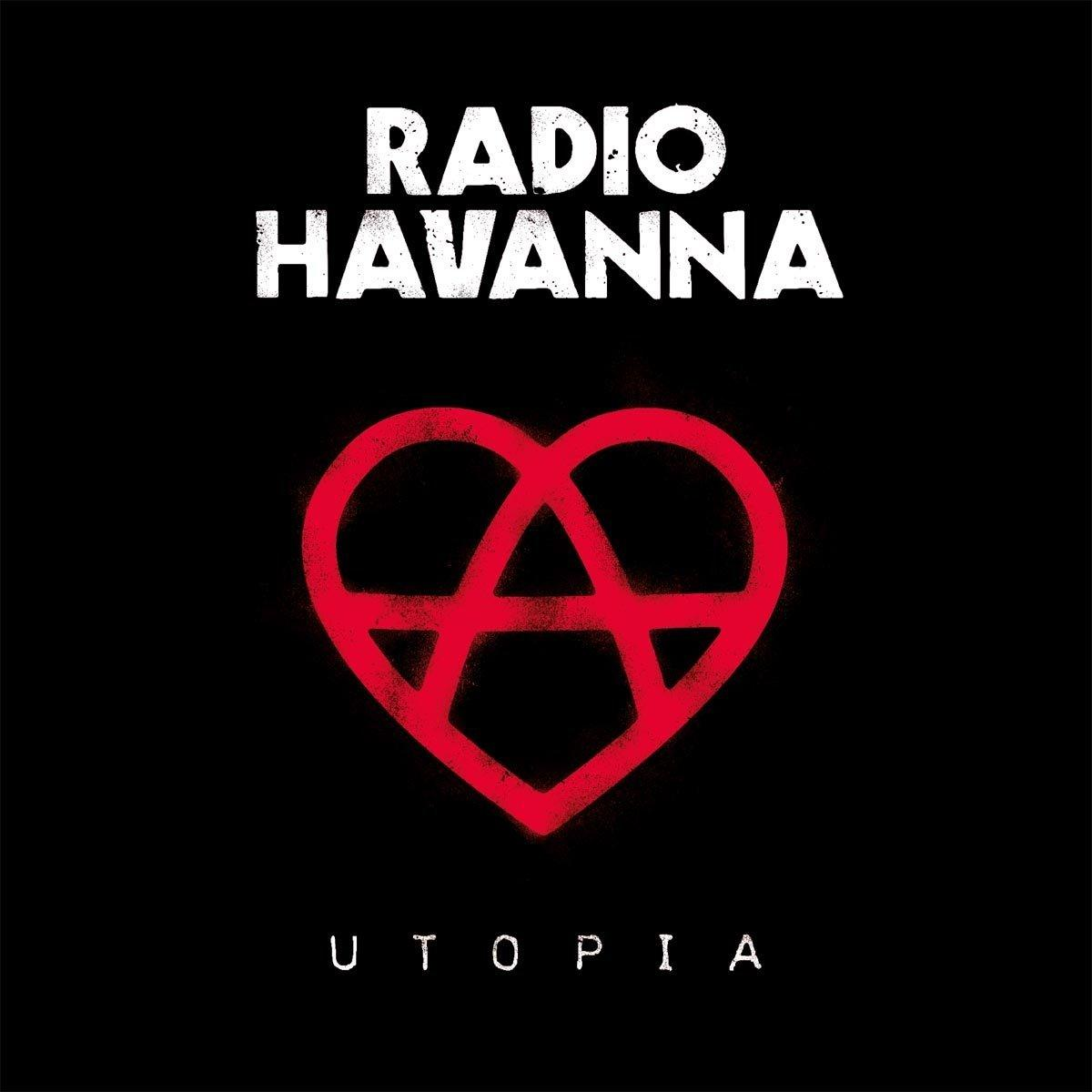 Albumcover mit rotem Herz mit Anarchiesymbol auf schwarzem Hintergrund. Text 'RADIO HAVANNA' darüber.