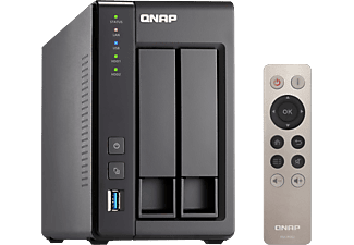 QNAP QNAP TS-251+-2G - Server NAS - 2 Alloggiamenti - Grigio - NAS (HDD, 2 GB, Nero)