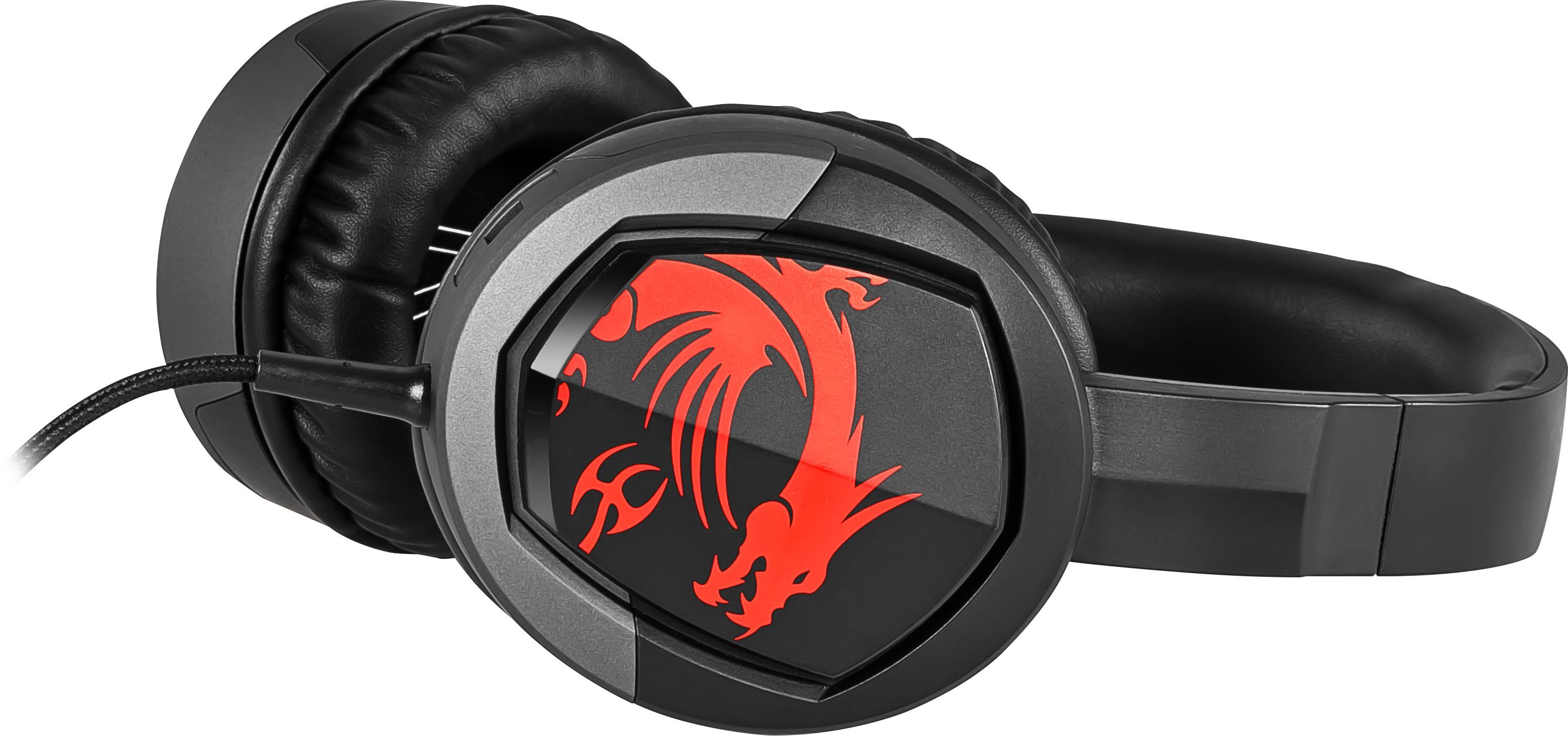 MSI GH30, Over-ear Gaming Headset Schwarz/ Rot