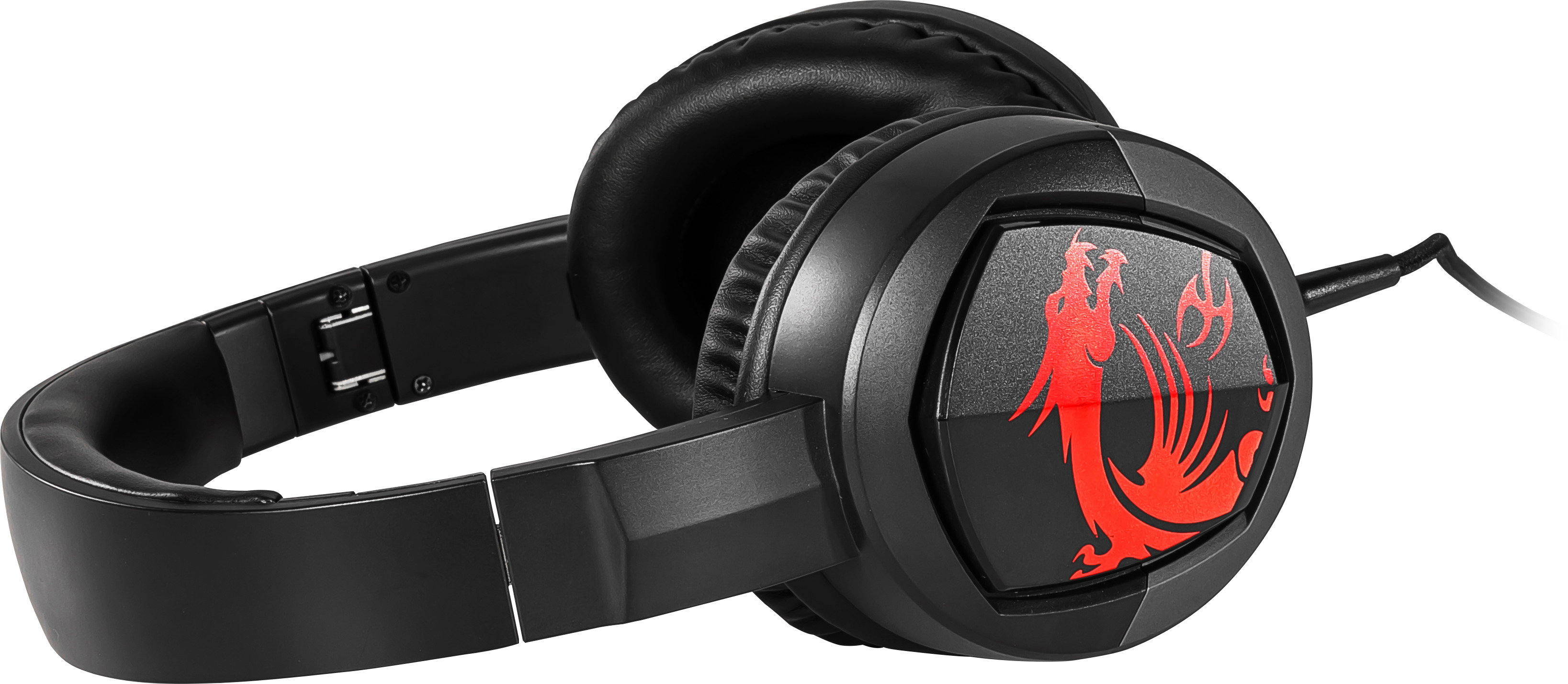 MSI GH30, Over-ear Gaming Headset Schwarz/ Rot