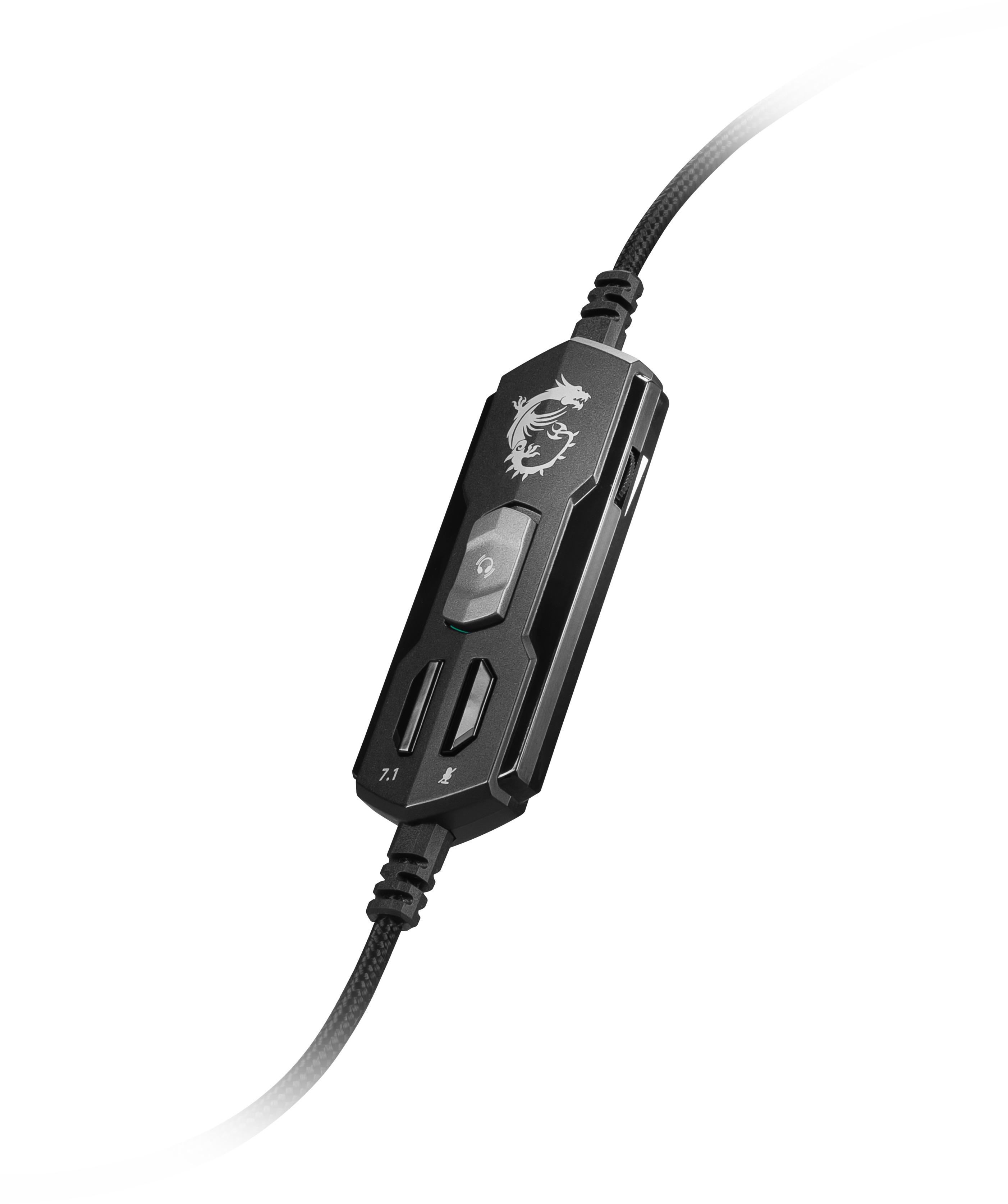 MSI Immerse GH50 Gaming Headset (kabelgebunden, 40 mm Neodym Driver, 20 Hz - 20 Khz, USB 2.0, schwarz, 300 Gramm, RGB)