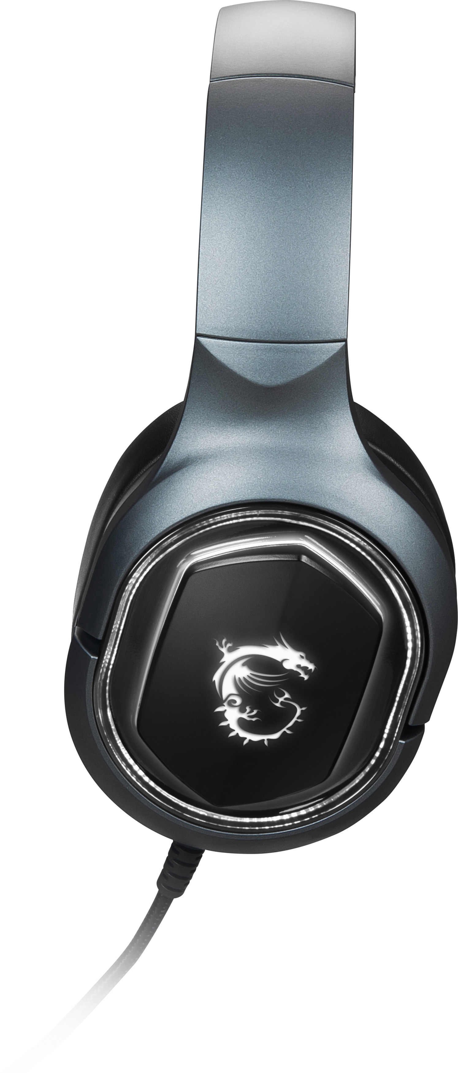 MSI Immerse GH50 Gaming Headset (kabelgebunden, 40 mm Neodym Driver, 20 Hz - 20 Khz, USB 2.0, schwarz, 300 Gramm, RGB)
