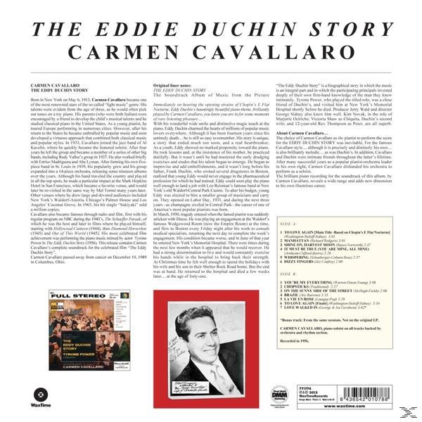 Egy régi lemez borítója. A címe: "The Eddie Duchin Story", egy férfi fényképével.