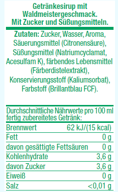SODASTREAM Sirup 375ml, Waldmeister Konzentrat