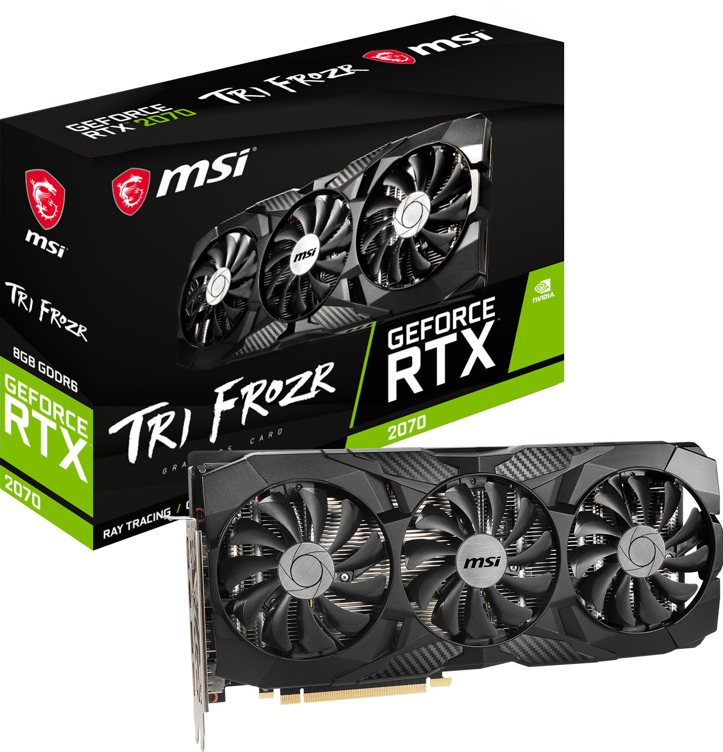 MSI GeForce RTX™ 2070 RTX 2070 Tri Frozr 8GB (V373-419R) (NVIDIA, Grafikkarte)