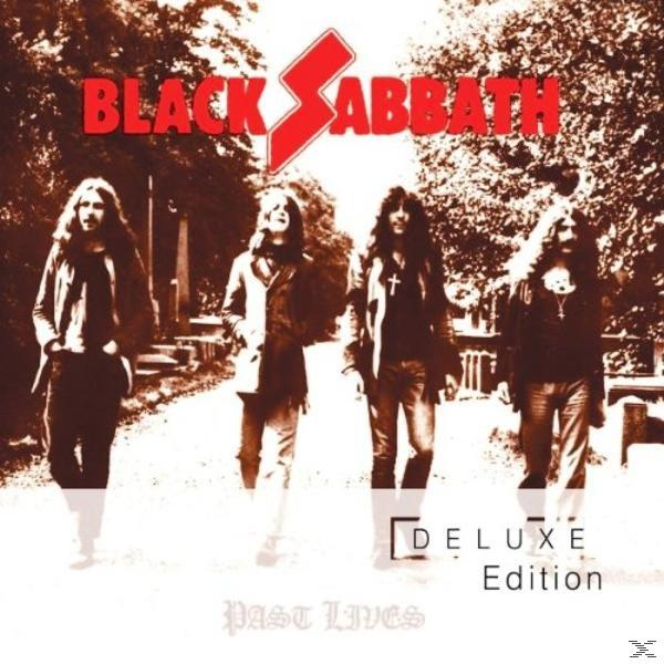 Album borító a Black Sabbath tagjaival, amint egy úton sétálnak. Cím: Múlt életek.