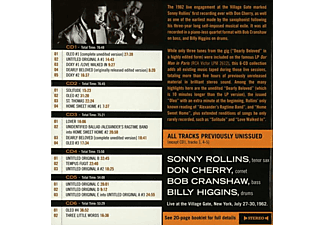 Sonny Rollins, Don Cherry - Complete Live At The Village Gate 1962  - (CD)