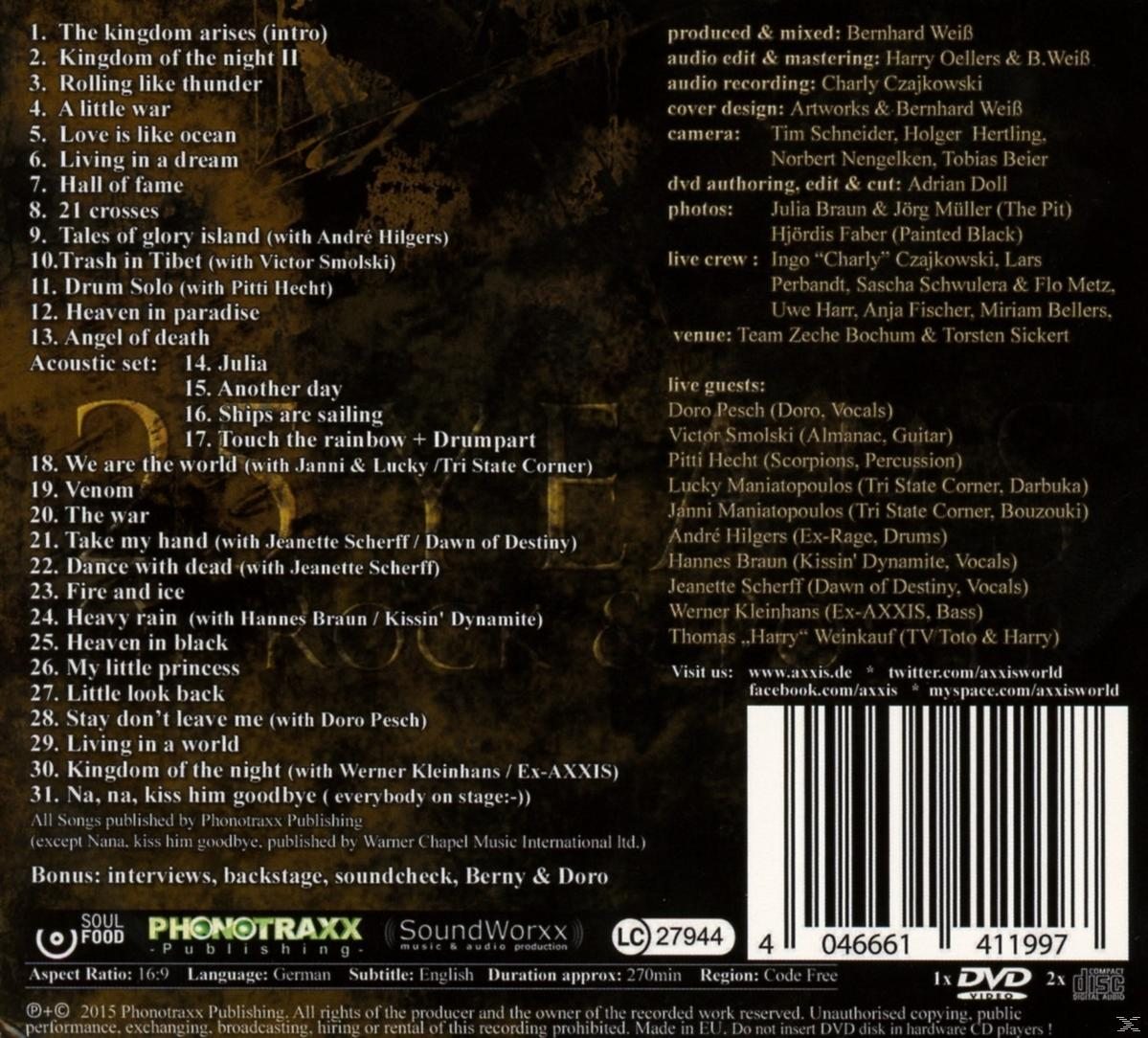 CD-Rückseite mit Trackliste, Bandmitgliedern und Credits.