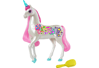 BARBIE Dreamtopia Regenbogen-Königreich Magisches Haarspiel-Einhorn Einhornspielzeug Mehrfarbig