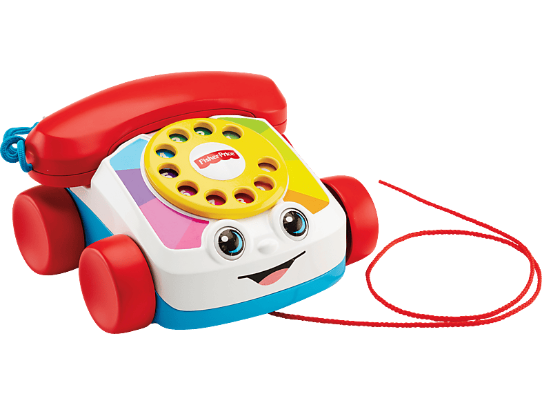 FISHER PRICE Plappertelefon, Baby Nachziehtier Nachzieh-Spielzeug, Mehrfarbig Spielzeug-Telefon