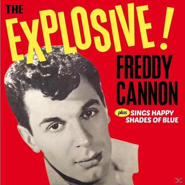 Album borító egy férfi arcával és szöveggel: The Explosive! Freddy Cannon.
