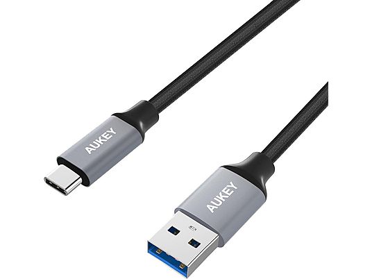 AUKEY CB-CMD1 - USB Kabel (Schwarz/Grau)