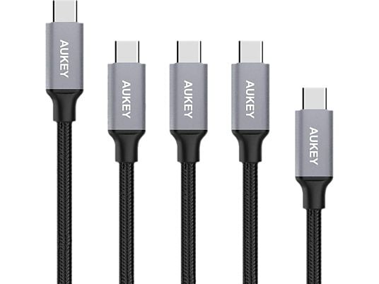 AUKEY CB-CMD2 - USB Kabel (Schwarz/Grau)