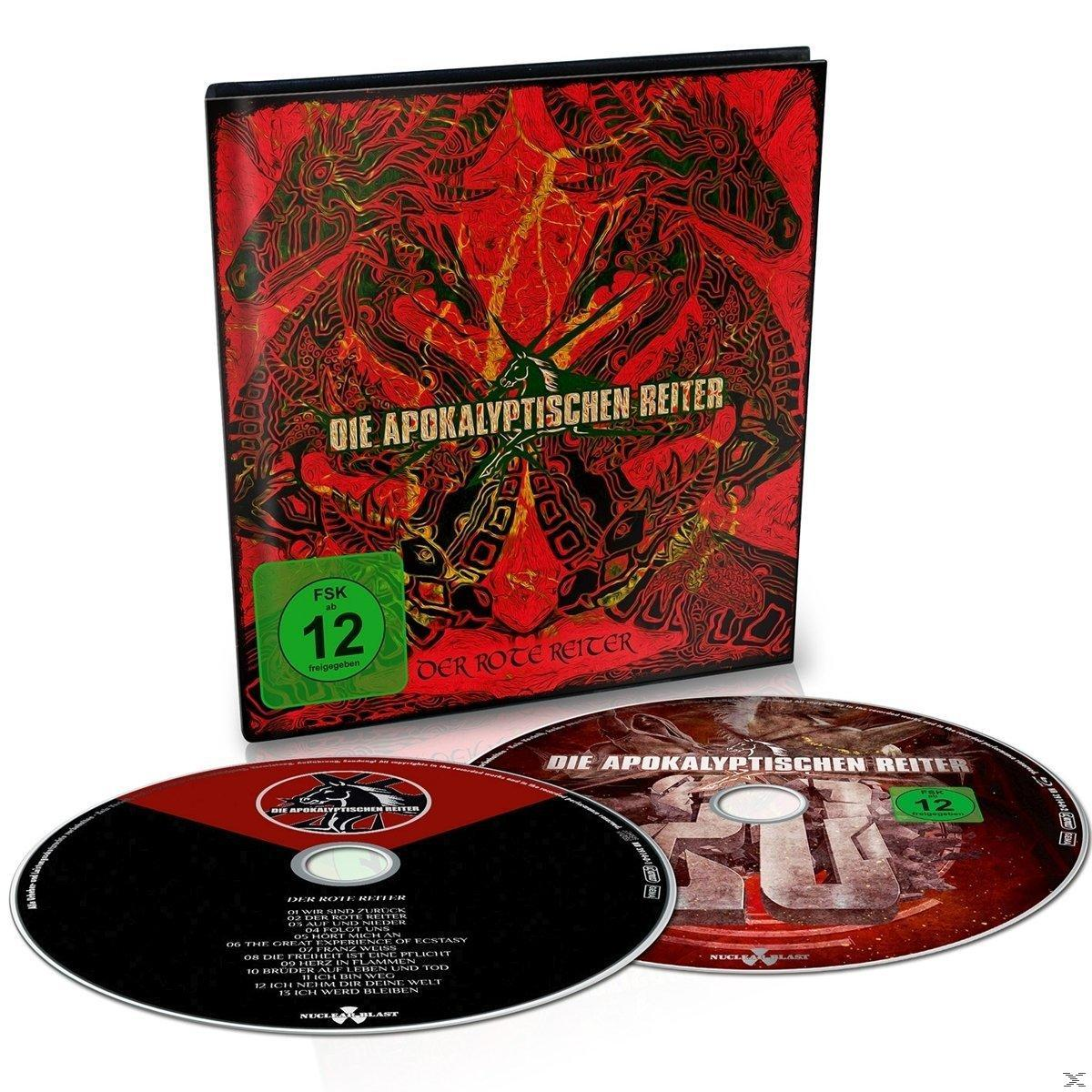 Album borító piros és fekete dizájnnal és két CD-vel.