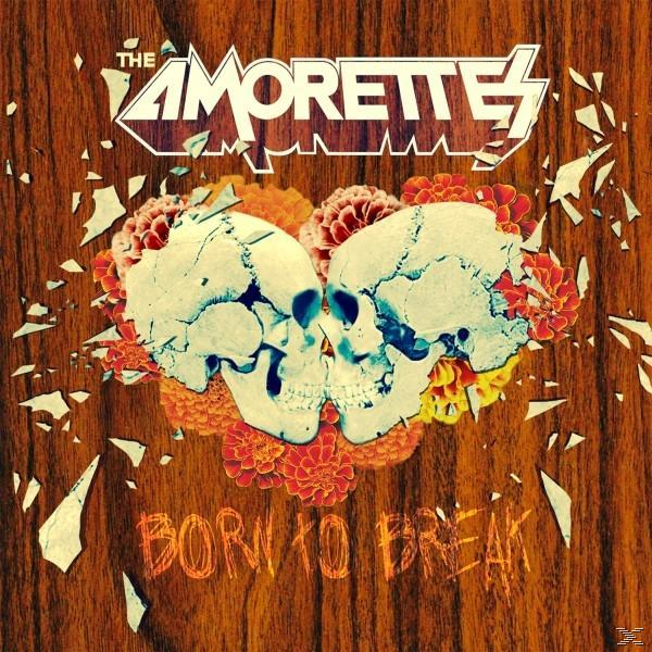 Album borító két koponyával, virágokkal körülvéve. A cím a 'The Amorettes Born to Break' fa háttéren.