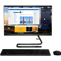 LENOVO IdeaCentre A340, All-in-One PC mit 21.5 Zoll Display, A9 Prozessor, 8 GB RAM, 1 TB HDD, AMD Radeon R5 Grafik, Schwarz