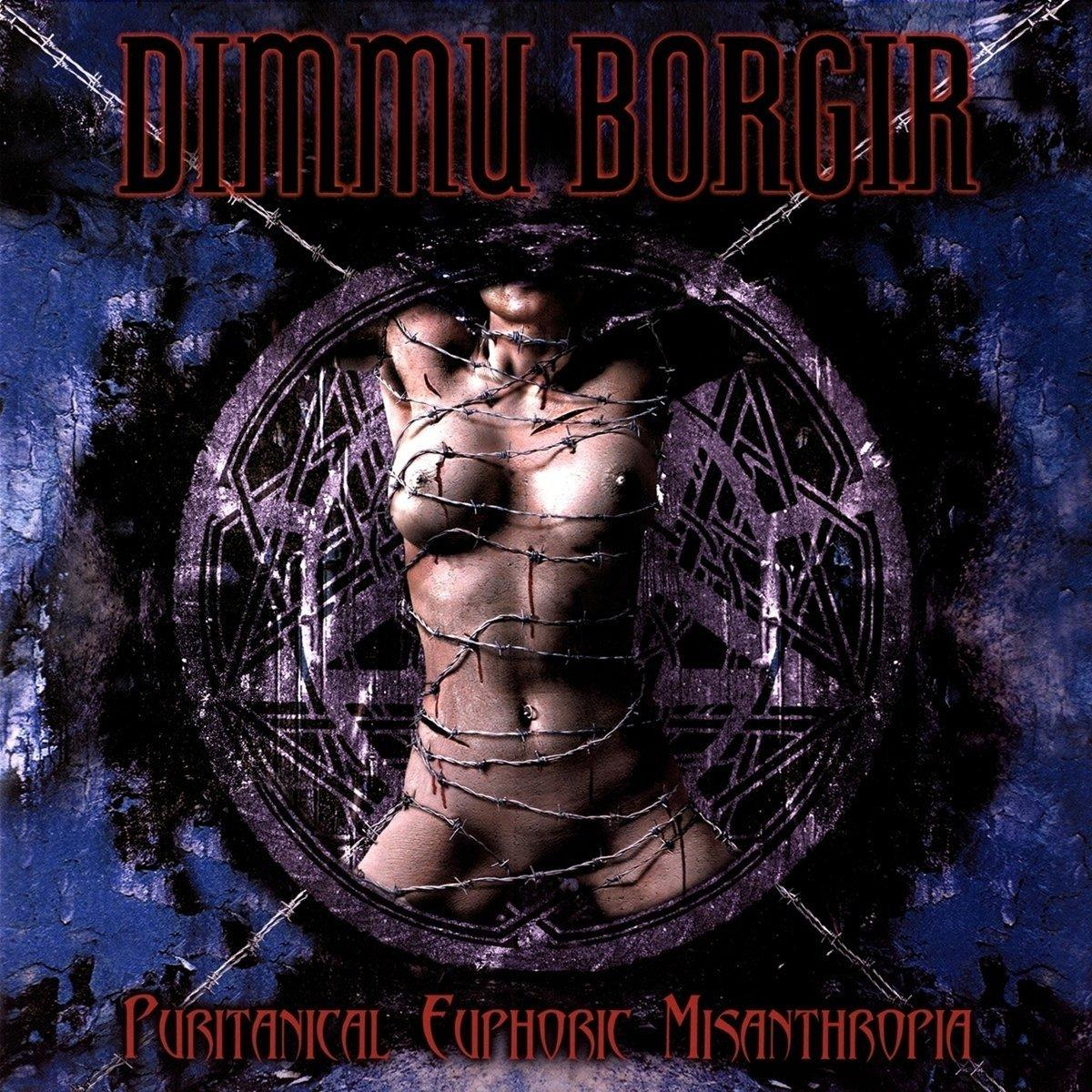 Album borító, meztelen nő szögesdróttal körbetekerve, egy szimbólummal körülvéve.