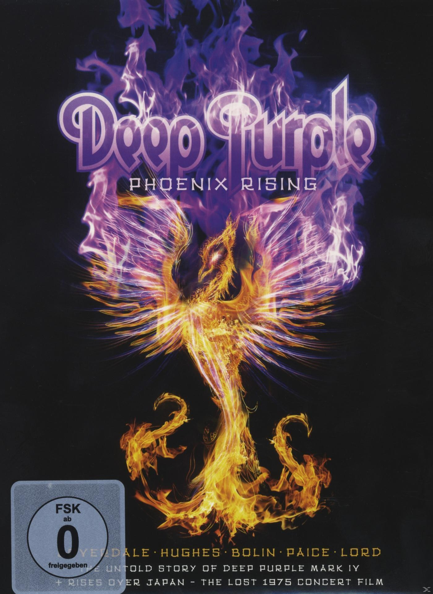 A Deep Purple album borítója. Egy főnix lángokból emelkedik ki sötét háttér előtt. Lila és narancssárga színek.
