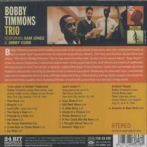 Bobby Trio Timmons - This Here Is Bobby Timmons / Easy Does It  - (CD)