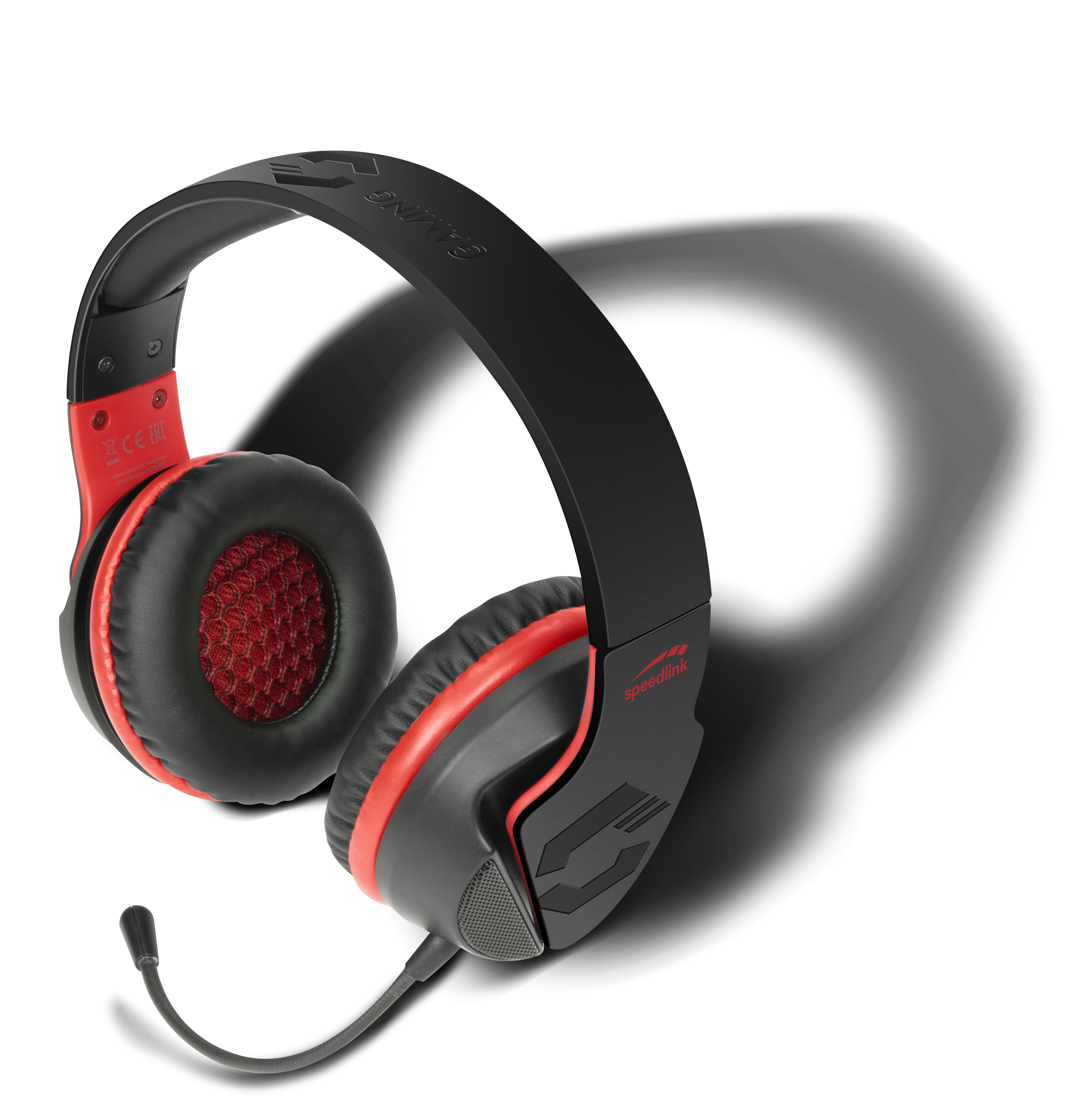 SPEEDLINK HADOW, Over-ear Gaming Headset Schwarz/Rot