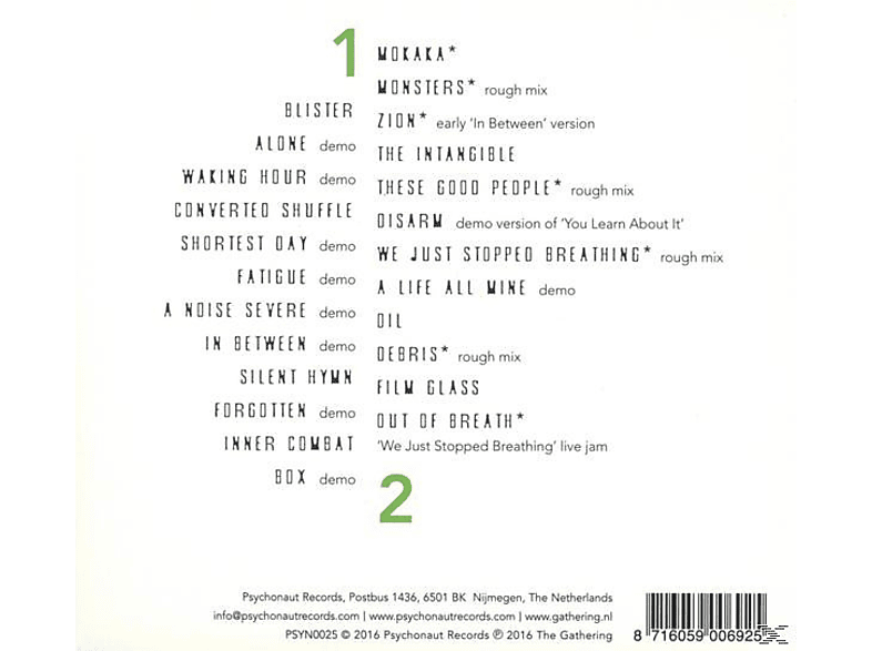 Thumbnail - The Gathering - Blueprints (2CD Digipak) (CD)