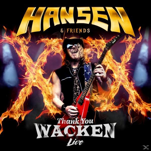 Albumcover. Ein Mann, der Gitarre spielt, vor einem brennenden Hintergrund mit dem Bandnamen.