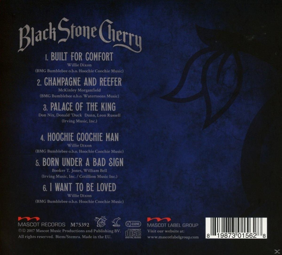 CD-Cover mit Songtiteln. Black Stone Cherry Logo oben. Blauer Hintergrund.