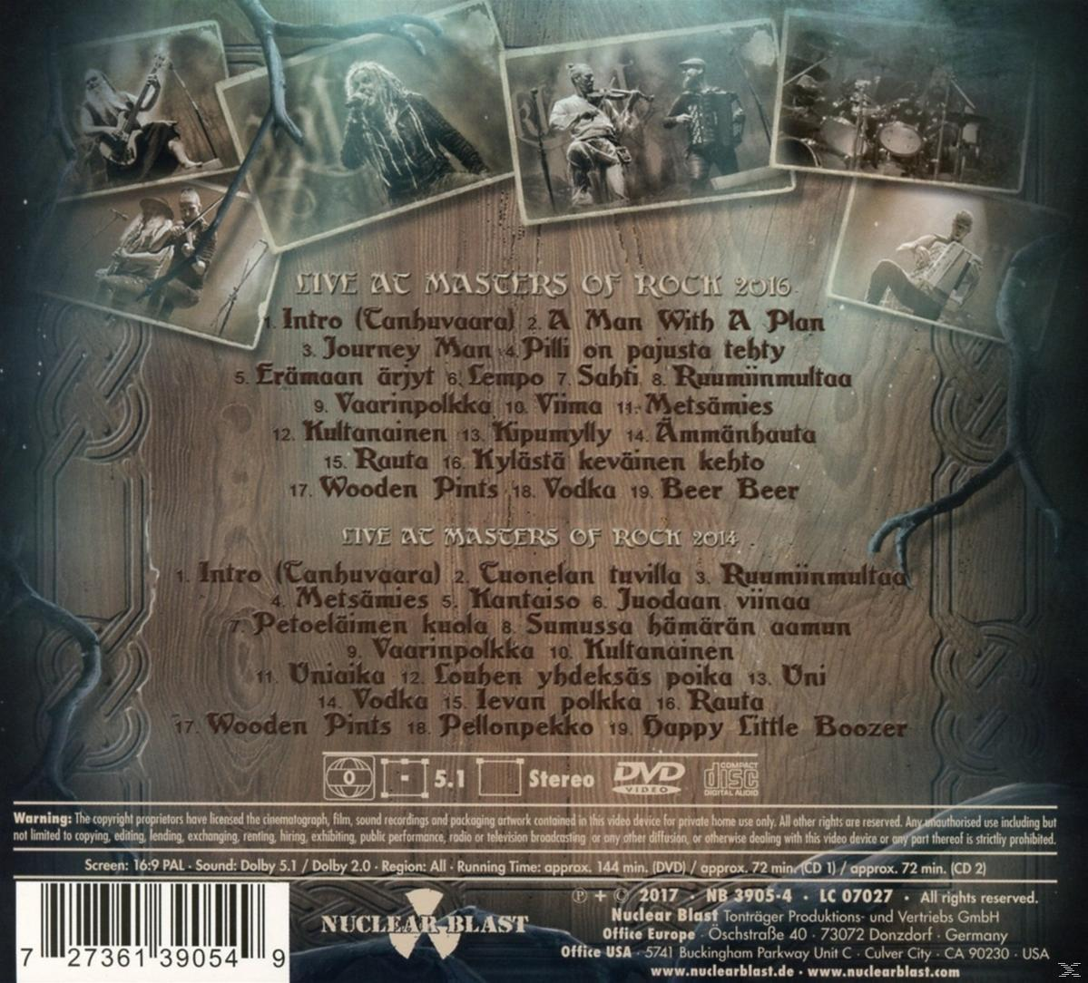 Albumrückseite mit mehreren Fotos und Text.