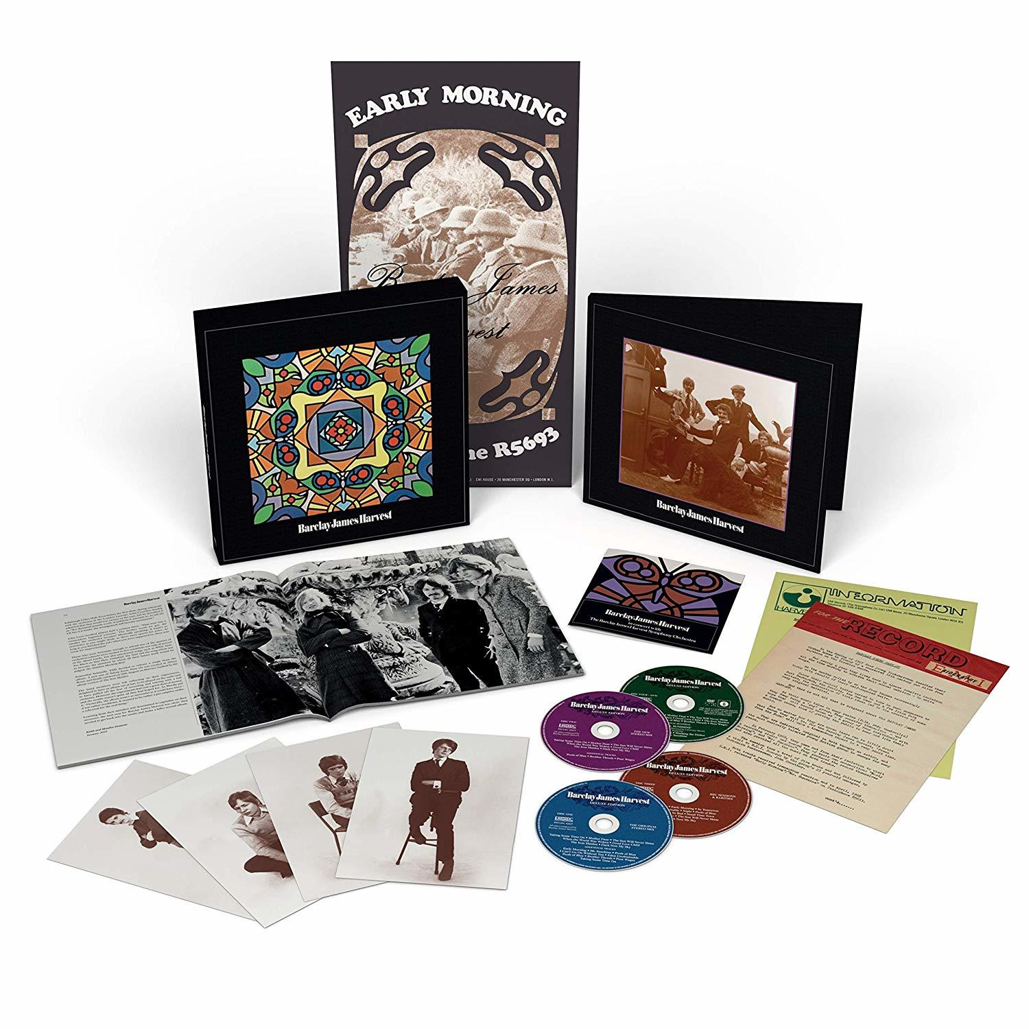 Barclay James Harvest Box-Set mit CDs, Fotos und einem Booklet.