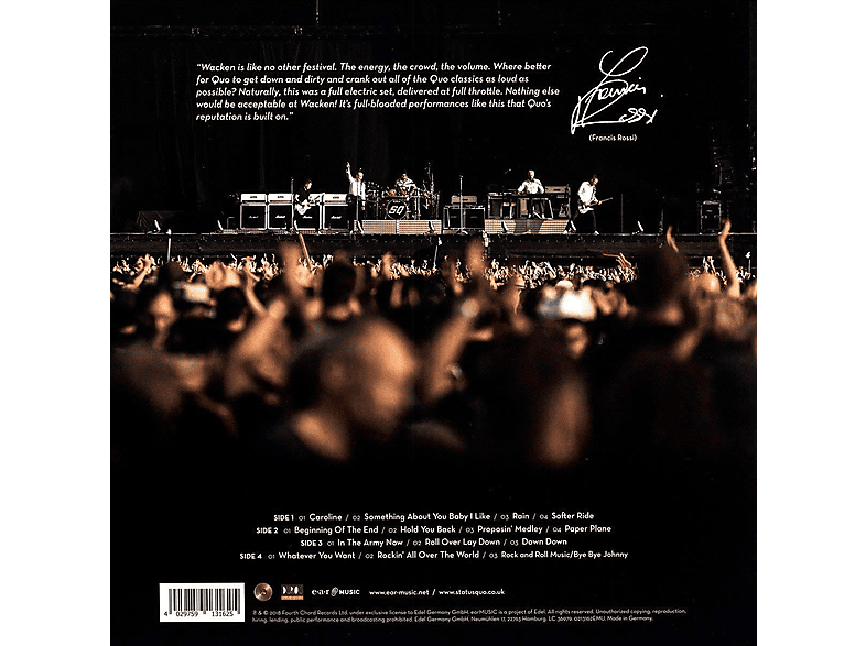 Thumbnail - Status Quo - DOWN & DIRTY AT WACKEN (DVD)