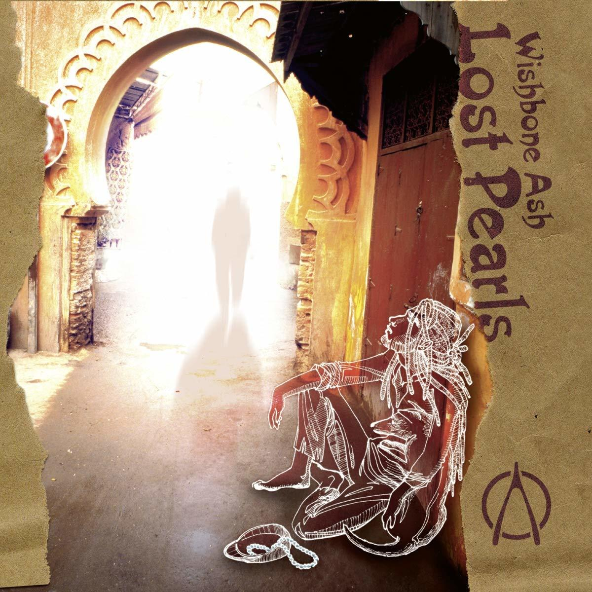 Albumcover, eine Zeichnung eines Mannes in einem Türrahmen mit unscharfem Hintergrund.