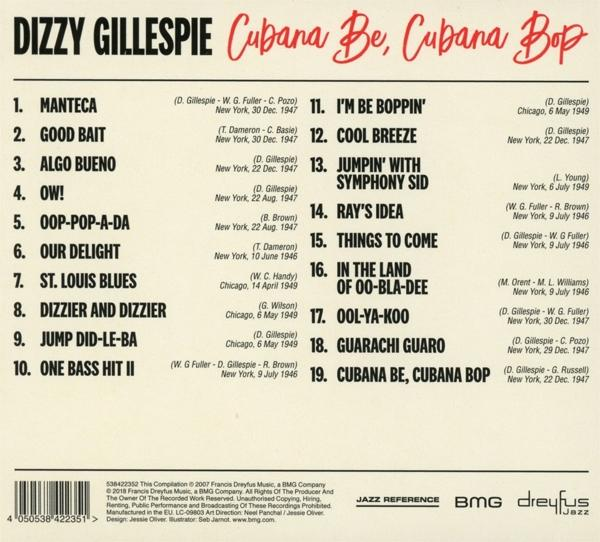 Dizzy Gillespie - Cubana Be,Cubana Bop (2018 Version)  - (CD)
