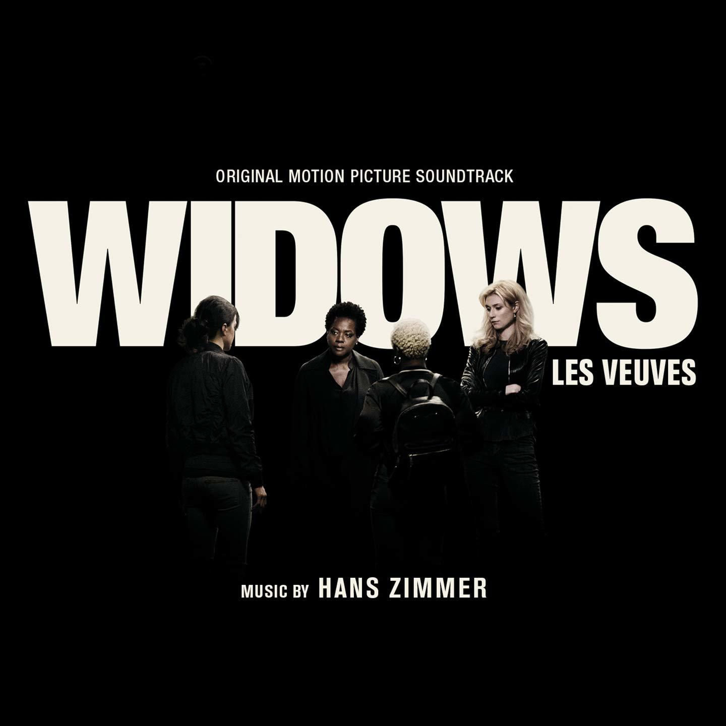 Albumcover mit vier Frauen. Der Titel ist WIDOWS, und die Musik stammt von Hans Zimmer.