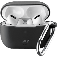 CELLULAR LINE AirPod Schutzhülle Bounce mit Karabinerhaken für Apple AirPods Pro, schwarz