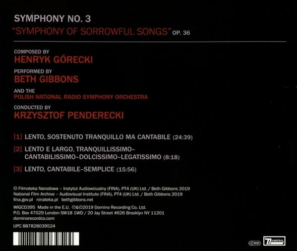 Rückseite einer CD mit Text, Credits und Songtiteln auf weißem Hintergrund.