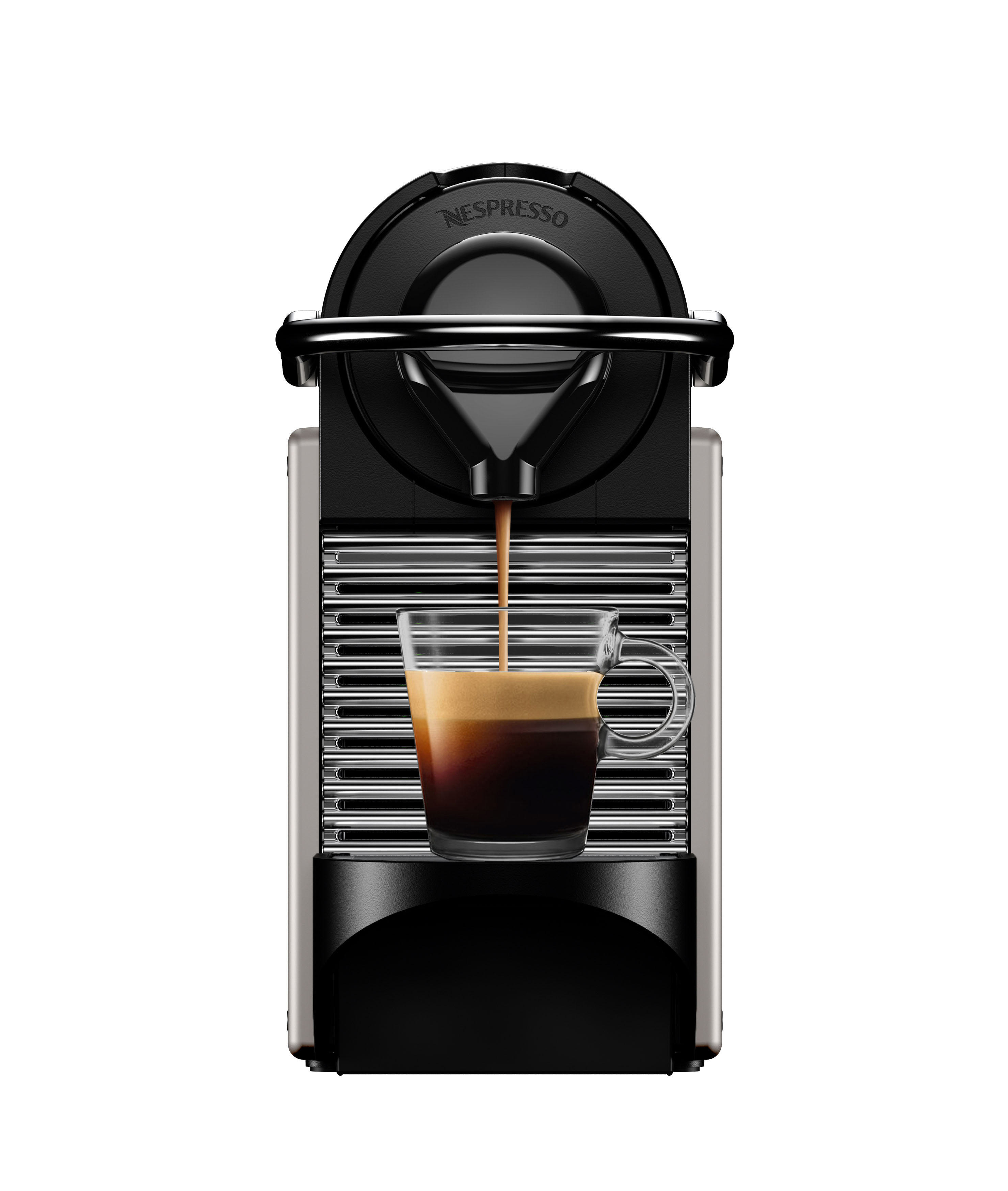KRUPS XN305T Nespresso Pixie + Aeroccino Kapselmaschine Titan