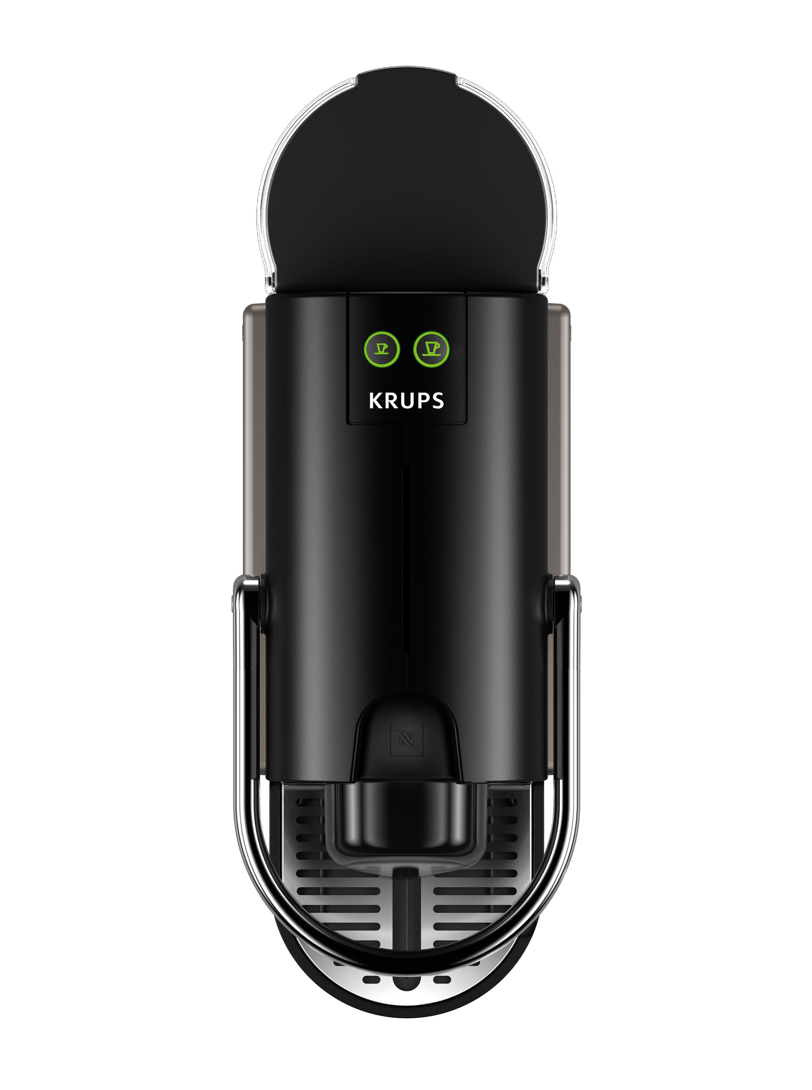 KRUPS XN305T Nespresso Pixie + Aeroccino Kapselmaschine Titan