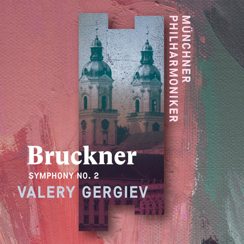Albumcover mit abstrakter Kunst. Enthält einen dunklen Hintergrund mit zwei weißen Türmen und Text.